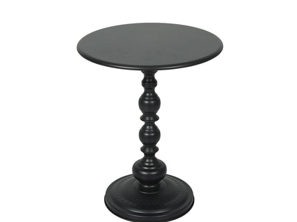 Levede Side Table Vintage End Round Black-1942353405662072833