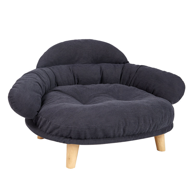 Pawz Elevated Pet Dog Cat Sofa Bed Couch L Size Grey-1910112275256184833