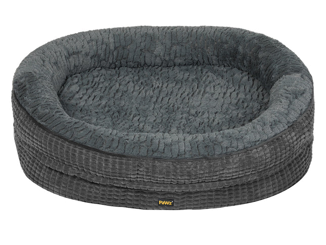 Pawz Orthopedic Plush Dog Bed Soft Washable Pet Bed Grey Cosy Cushion XXXL Size-2011971117224431617