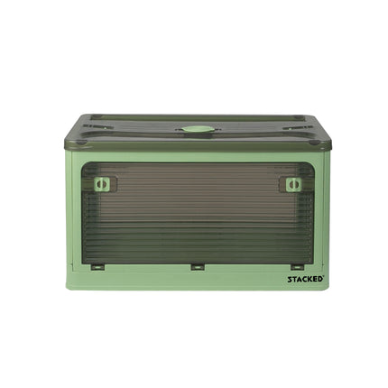 55L Storage Boxes Stackable Container M Green Medium-1954802600150962177