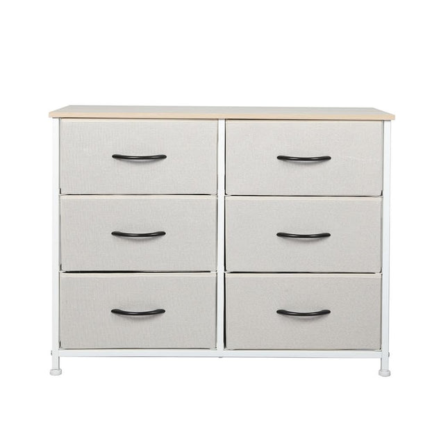 Levede Storage Cabinet Tower Chest Beige-1954802981799071745
