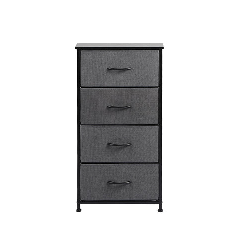 Levede Storage Cabinet Tower Chest Dark Grey-1917016725942046721