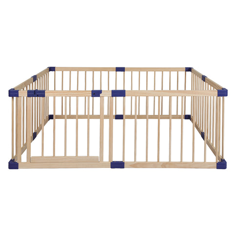 BoPeep Kids Playpen Wooden Baby Safety Large-1910113156949217281