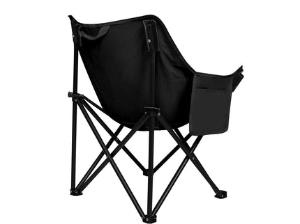 Levede Folding Camping Moon Chair Lightweight Black-1864184458459090945
