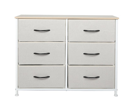 Levede Storage Cabinet Tower Chest Beige-1942353396505907201