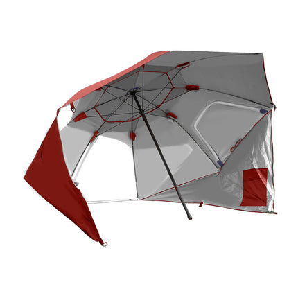 Mountview Beach Umbrella Outdoor Umbrellas Red 2.33M-1973193757788606465