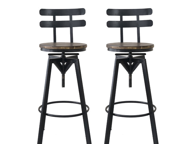 Levede 4x Bar Stool Industrial Adjustable-2006732718183944193