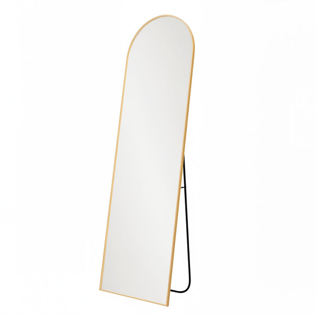 Yezi 165X60CM Full Length Mirror Wall Mounted Mirror Gold-1973193573386031105