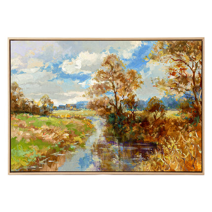 Yezi Large Framed Canvas Wall Art Landscape Painting Home Decor 80x120cm-2061251858638442497
