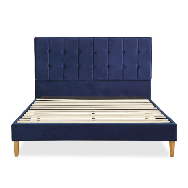Levede Bed Frame Queen Size Mattress Blue-1973194029877301249