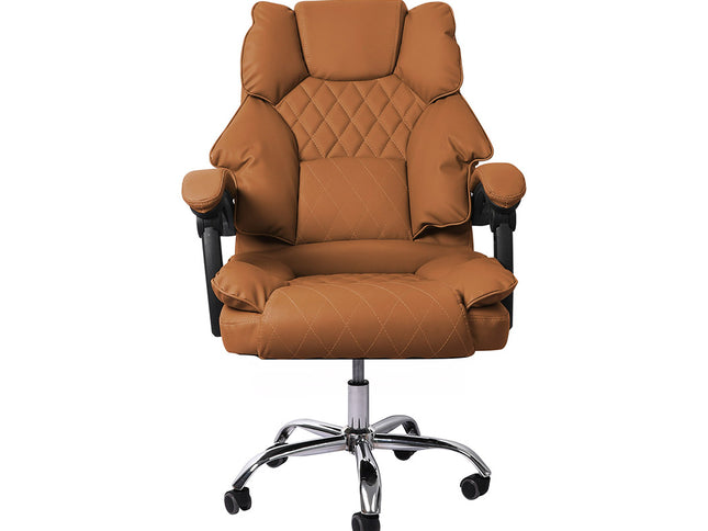 Levede Gaming Chair Office Computer Brown No Footrest-1975420440549658625