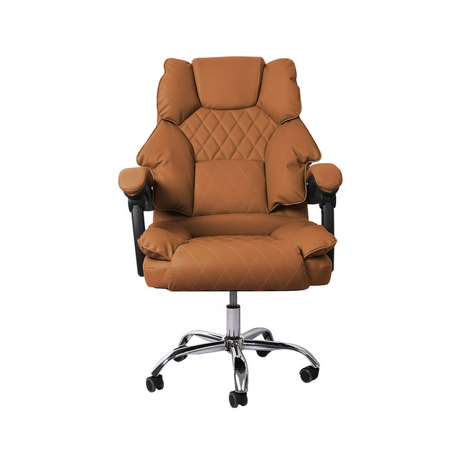Levede Gaming Chair Office Computer Brown No Footrest-1975420440549658625