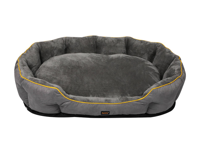 PaWz Electric Pet Heater Bed Heated M Grey Medium-1864184526914326529