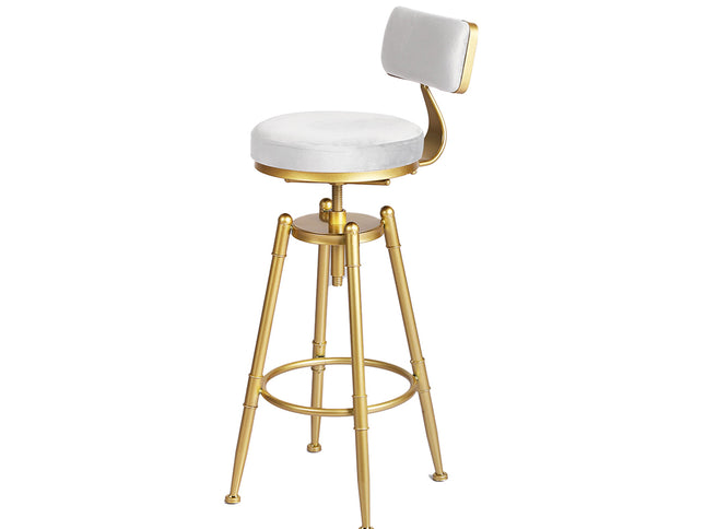 Levede 4x Bar Stools Swivel Kitchen Bar Chair White-2006732717819039745