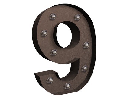LED Metal Number Lights Free Standing-1864184491677978625
