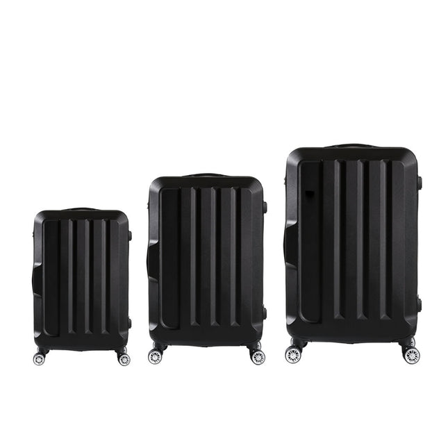 Slimbridge 20"24"28" 3PC Luggage Sets Black-1975420478185148417