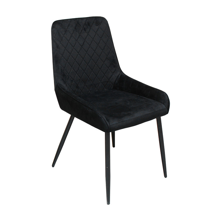 Dining Chairs x 4 Padded Seat Soft Velvet-1975420363932307457