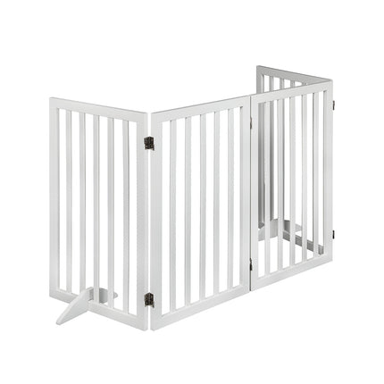 PaWz Wooden Pet Gate Dog Fence Safety White 800x 3MM-1975420452033662977