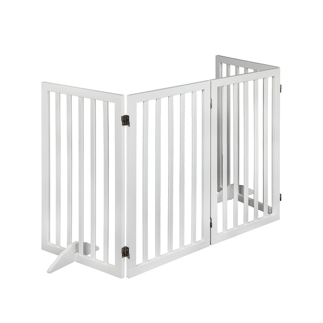 PaWz Wooden Pet Gate Dog Fence Safety White 800x 3MM-1975420452033662977
