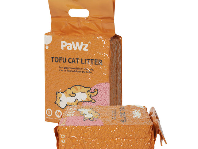 PaWz 2.5kg Tofu Cat Litter Clumping Watermelon x4-1973193454875971585