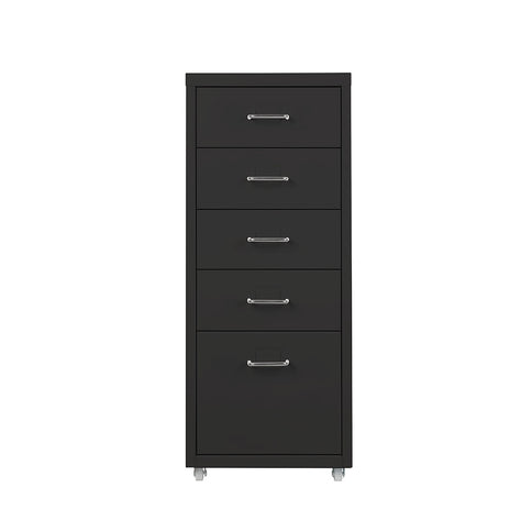 Levede 5 Drawer Office Cabinet Drawers Black-1917016720648835073