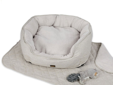 PaWz Pet Bed Set Dog Cat Quilted Blanket X-Large Beige-1864184505003282433