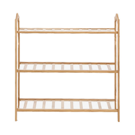 2x Levede 3 Tier Bamboo Shoe Rack Shoes-1919892878260310017