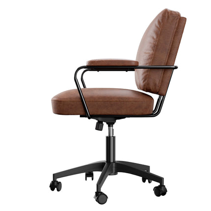 Levede Office Arm Chair Leather Executive Chairs-1973193535456940033