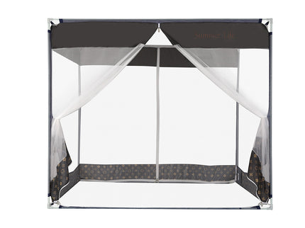 Dreamz Mosquito Bed Nets Foldable Canopy Square Grey-1864184403626954753