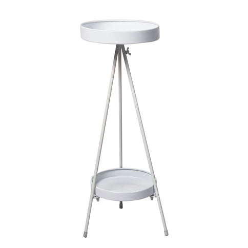 Levede Plant Stand 2 Tiers Outdoor Indoor White Large-1864184723920785409