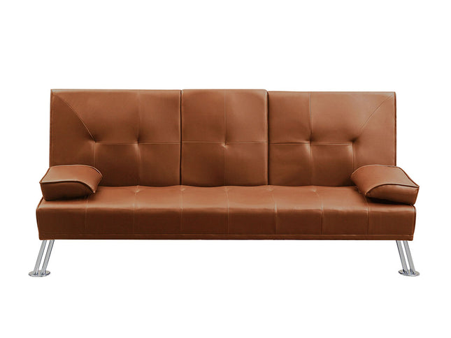Levede Sofa Bed Adjustable Recliner Brown-1942353104498462721