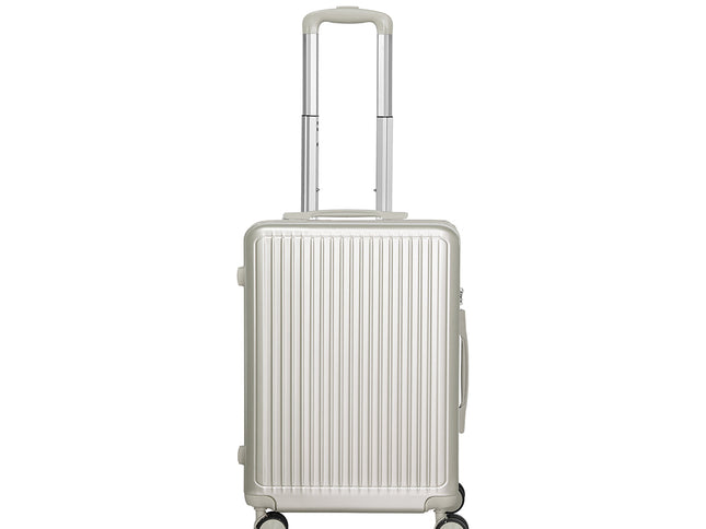 Slimbridge Luggage Suitcase Trolley White 2pc 14"+20"-1864184373071450113