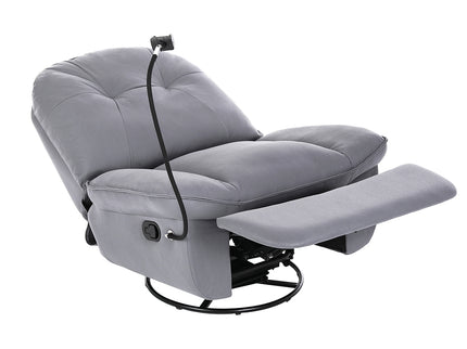 Levede Recliner Chair Lounge 360?Swivel Black-1864184462552731649