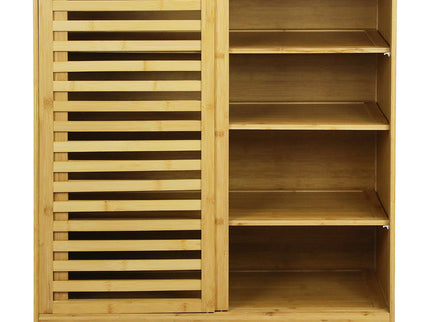 Levede Bamboo Storage Cabinet Freestanding Natural-1917016713283637249