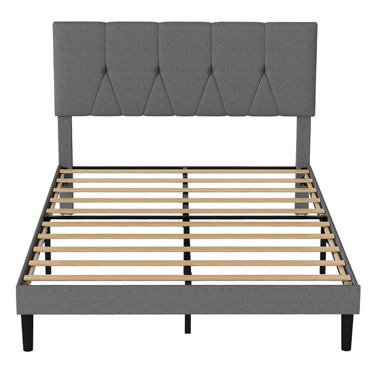 Levede Bed Frame Upholstered Platform Mattress Base Double-2029387288609427457