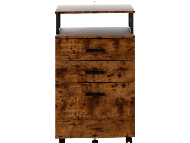 Levede Mobile File Cabinet 3 Drawers Home Office Desk-2006732762572263425