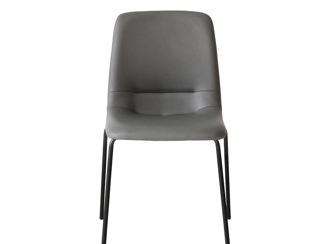 Levede Stackable Dining Chairs Kitchen Grey-1975420496312930305