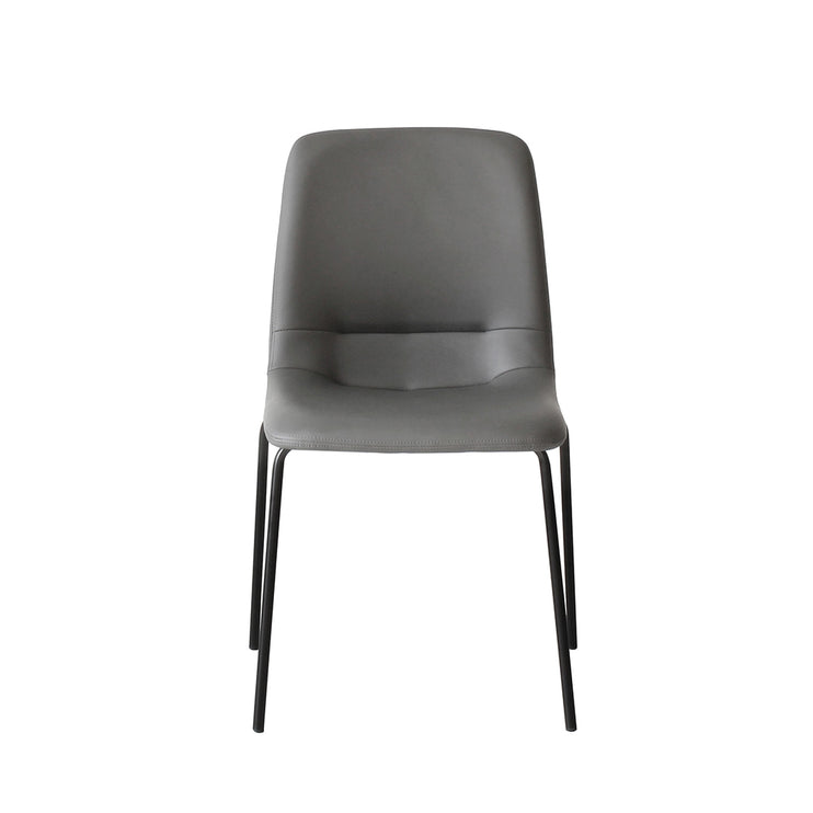 Levede Stackable Dining Chairs Kitchen Grey-1975420496312930305