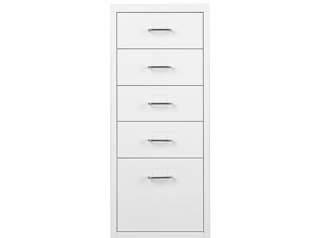 Levede 5 Drawer Office Cabinet Drawers White-1973193876470632449