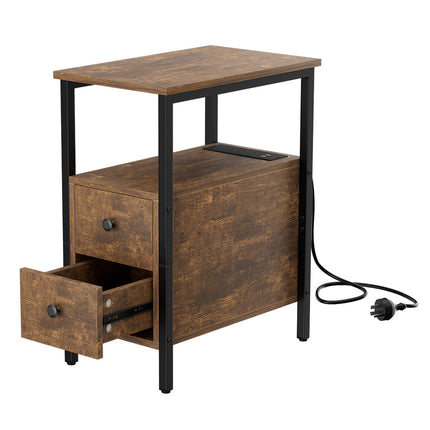 Levede Side Table Narrow Coffee End Table-1975420335440400385