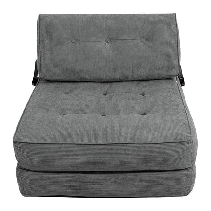 Levede Convertible Sofa Bed Foldable Single Sleeper Bed Compact Living Room Grey-2065254306596130817
