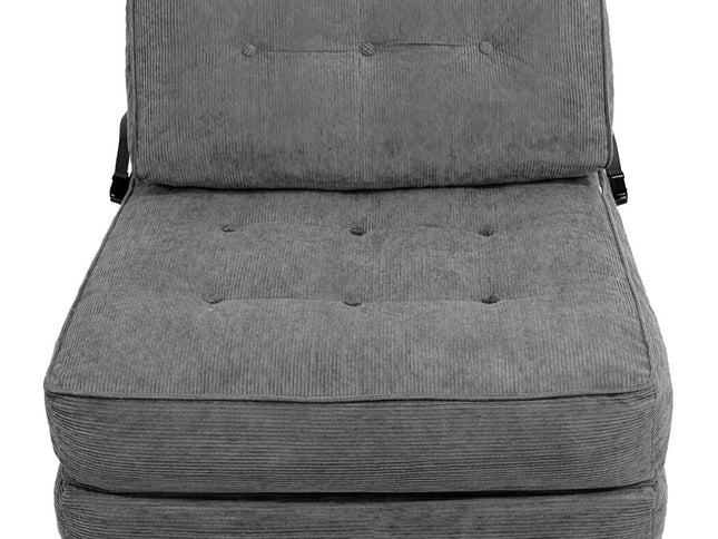 Levede Convertible Sofa Bed Foldable Single Sleeper Bed Compact Living Room Grey-2065254306596130817