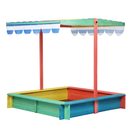 Bopeep Kids Wooden Sandbox 120X120CM-1975420321309790209
