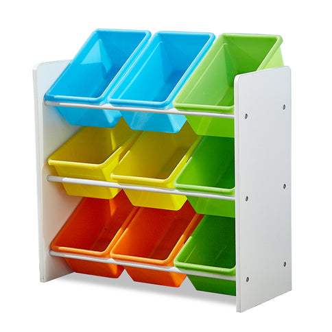 Levede 9 Bins Kids Toy Box Bookshelf-1864184634120736769