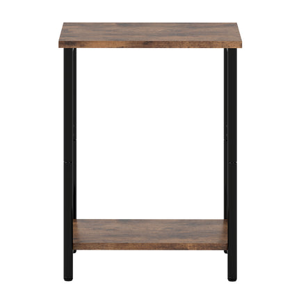 Levede Side Table 2-Tier Industrial Vintage End Table Storage Shelf Nightstand-2050059016343785473