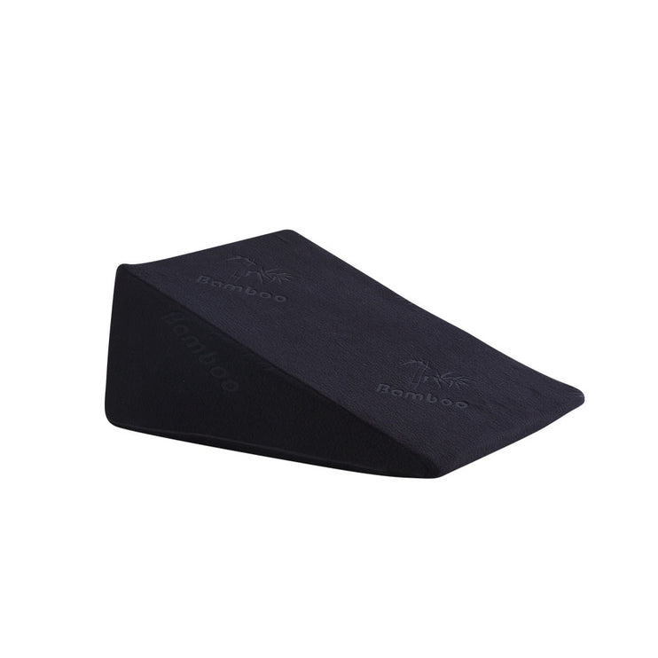 2x Cool Gel Memory Foam Bed Wedge Pillow Black 25x2-1973193851468386305