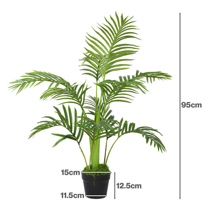 Lambu Artificial Oak Tree Lifelike Fake Leaves Artificial Plants Indoors 95cm-2065254309041410050