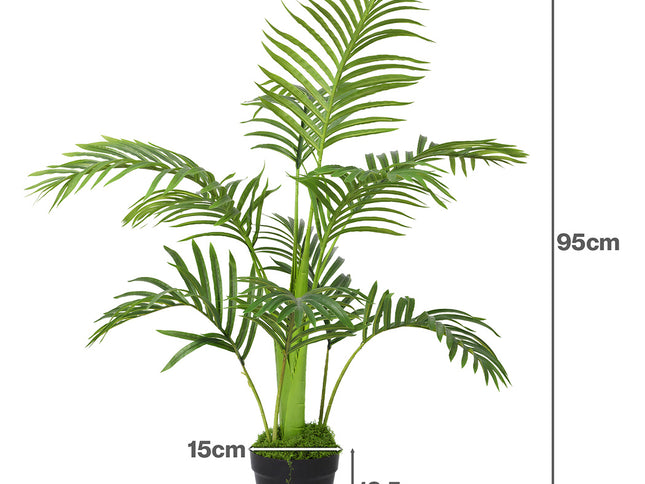 Lambu Artificial Oak Tree Lifelike Fake Leaves Artificial Plants Indoors 95cm-2065254309041410050