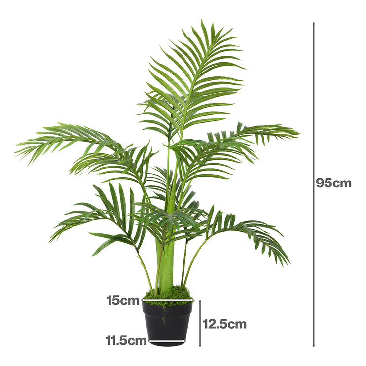 Lambu Artificial Oak Tree Lifelike Fake Leaves Artificial Plants Indoors 95cm-2065254309041410050