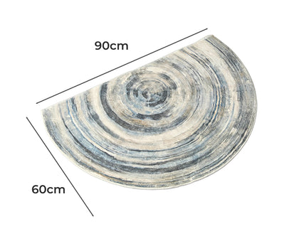 Marlow Door Mat Half Moon Semi-Circle Rug 60x90-1919892883113119746